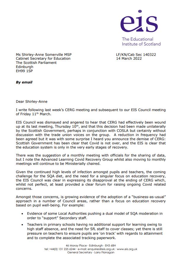 EIS Letter